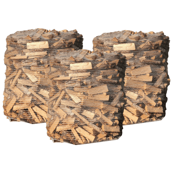 3-pakk storsekk bjørkeved, inkludert frakt*