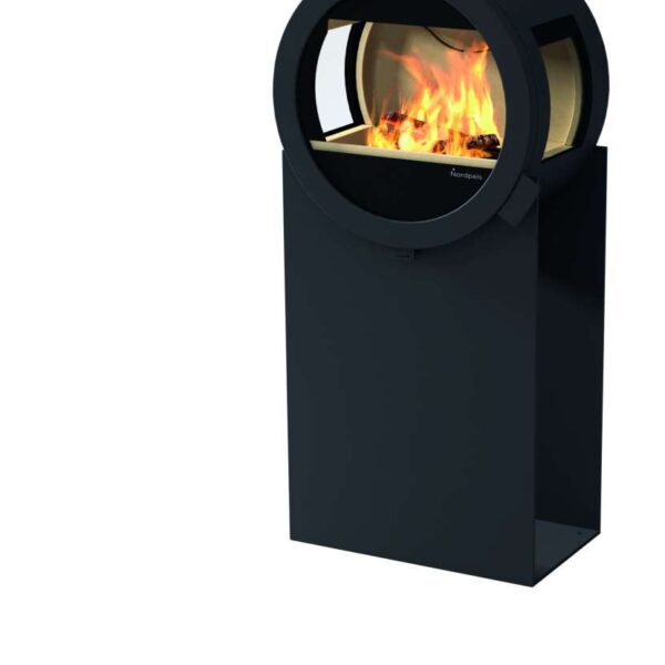 Nordpeis Me Steel med sideglass