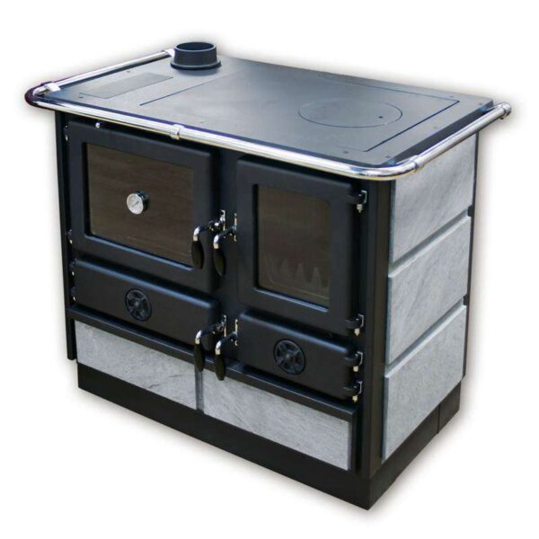 MBS Vedkomfyr Magnum kleber, uttak venstre